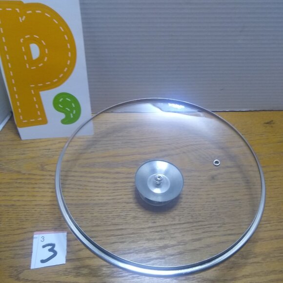 VERY NICE REPLACEMENT PAN / SAUCEPAN LID SEE FOR EXACT MEASUREMENTS LID10-1/8 - Picture 2 of 5